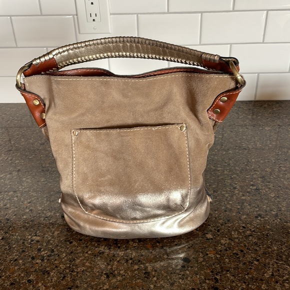 Patricia Nash Metallic Hobo GOLD-DIPPED Bag - Picture 7 of 14